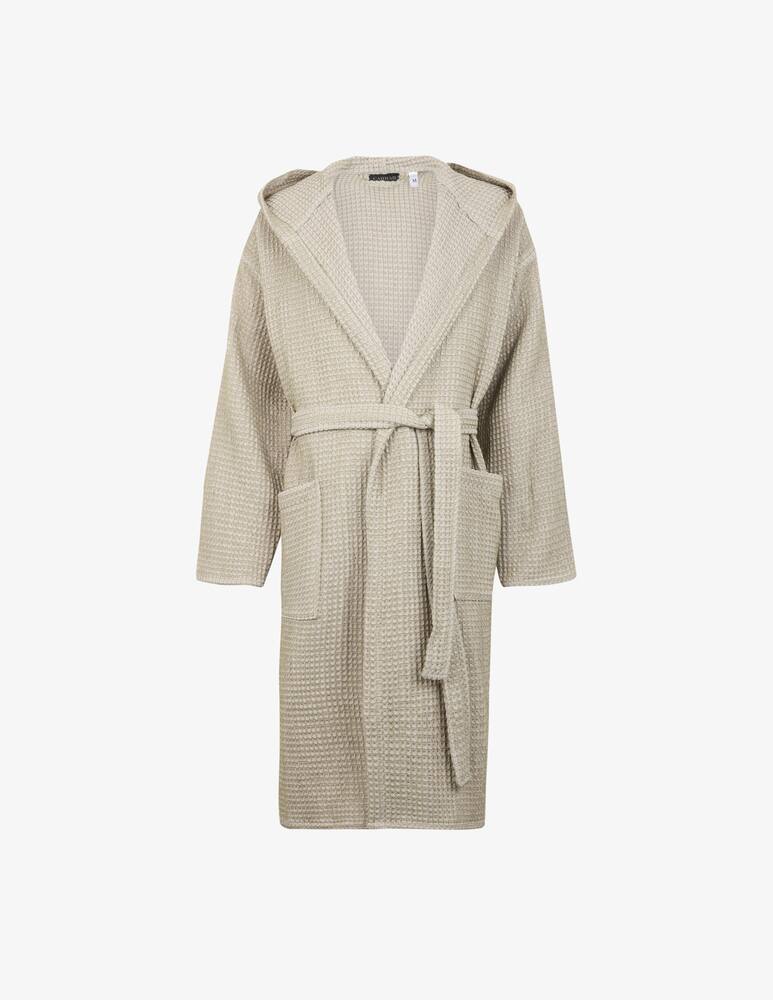 Carrara Bathrobe hood Big Waffle - picture 1 Carrara Bathrobe hood Big Waffle - picture 1