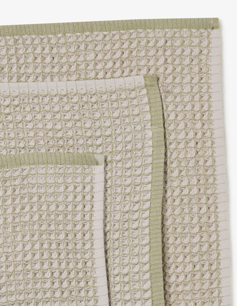 rinascente Carrara Set 3 washcloths Big Waffle
