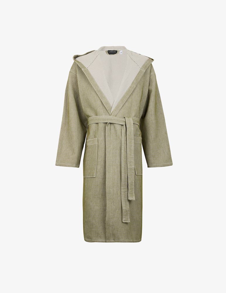 rinascente Carrara Bathrobe hood Small Waffle
