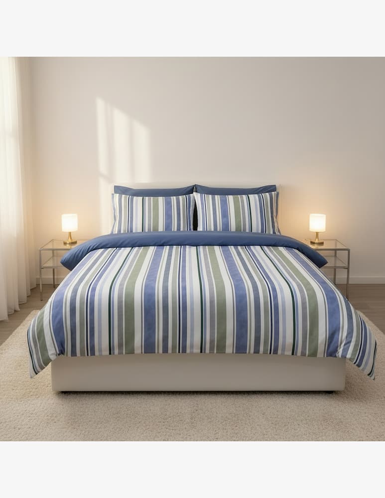 rinascente Bellora Parure Copripiumino Stripes Garden