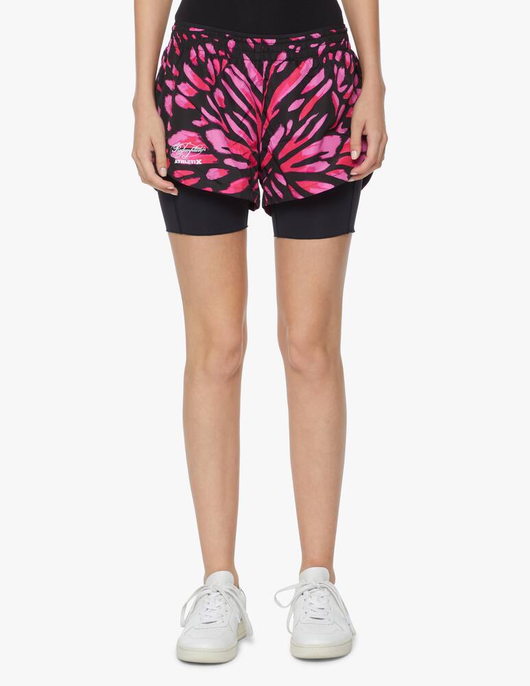 rinascente Redemption Athletix Double pants with cyclist pants