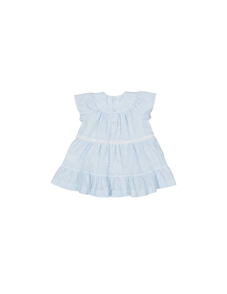 rinascente Filobio Baby dress with flouces - Azzurro