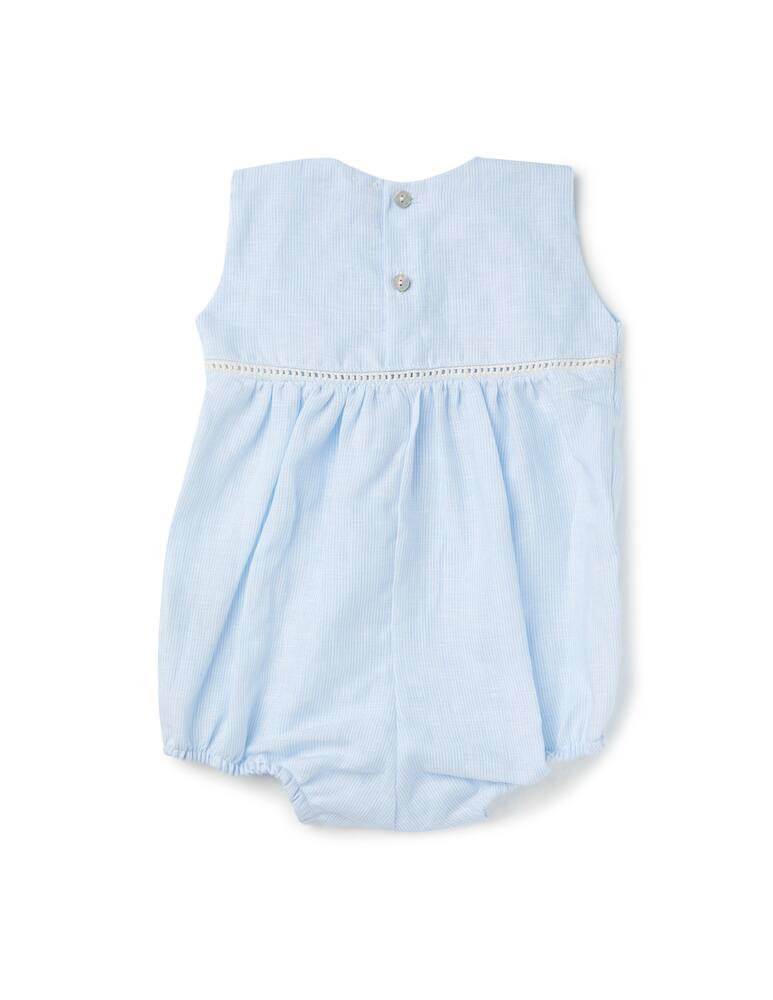 rinascente Filobio Linen romper - Azzurro