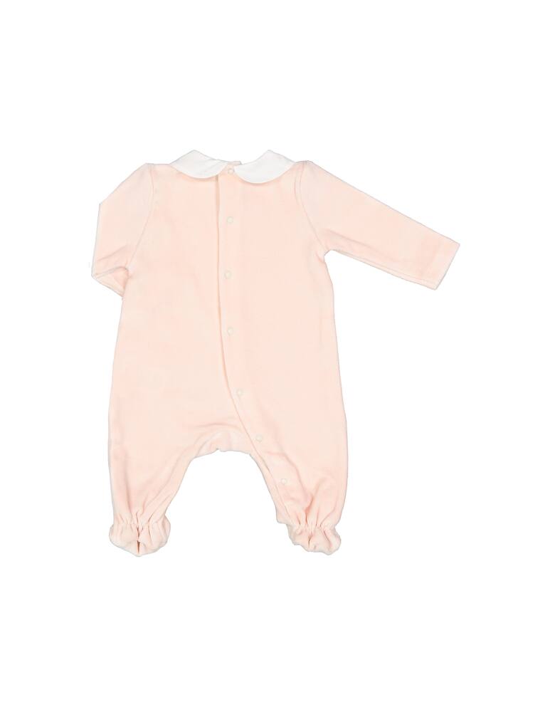 rinascente Filobio Tutina in ciniglia di cotone bio con colletto e taschino - Rosa