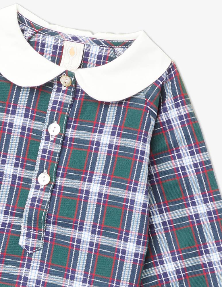 rinascente Filobio Camicia body in tartan Nicola - Bianco