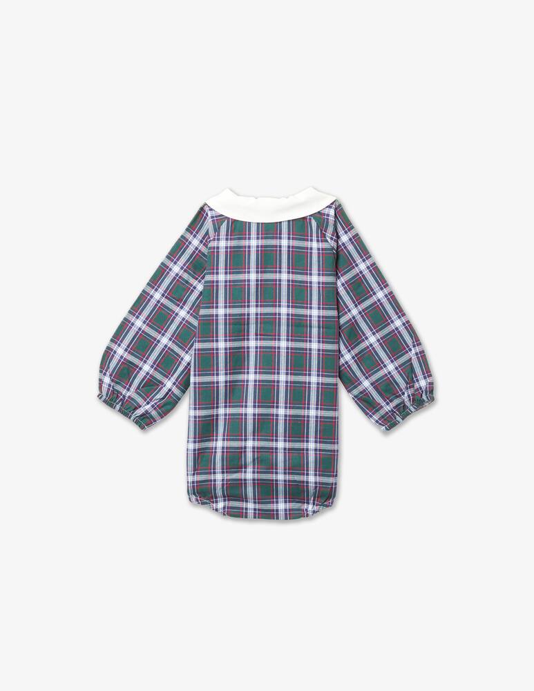 rinascente Filobio Camicia body in tartan Nicola - Bianco