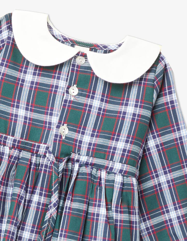 rinascente Filobio Vestito in tartan e tulle Elena j - Bianco