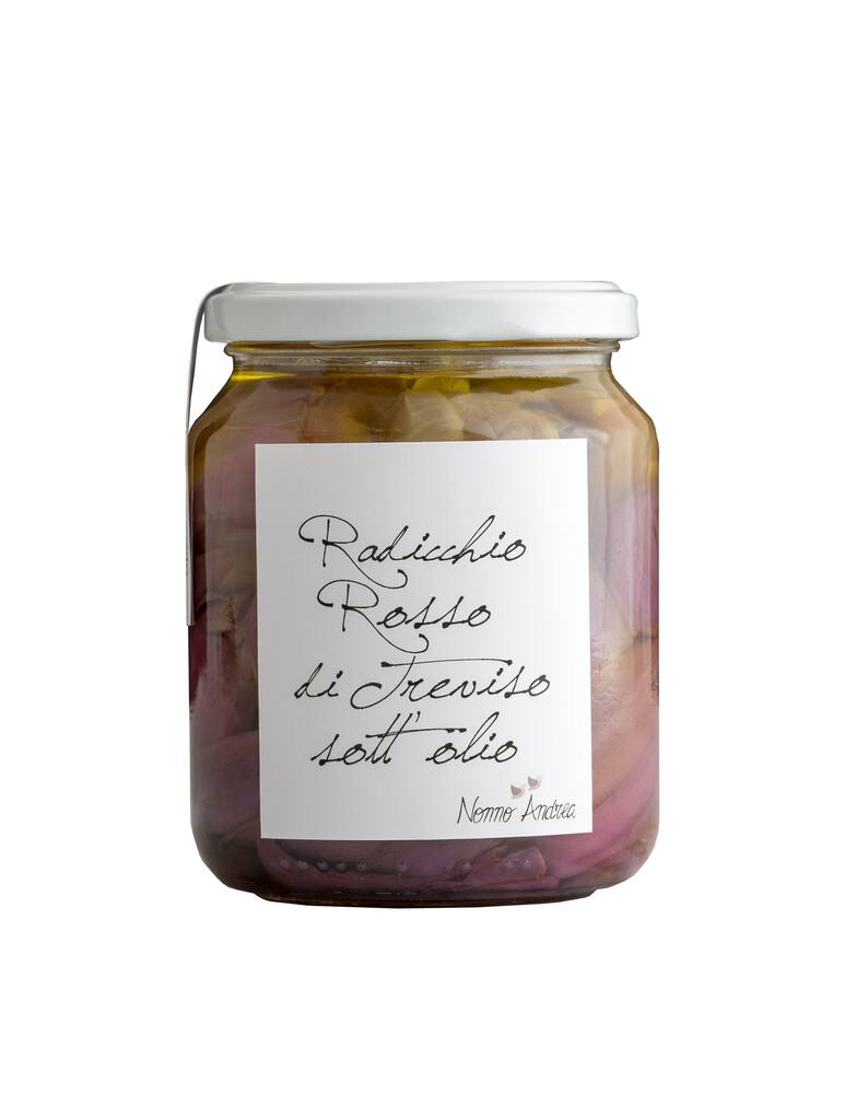 Nonno Andrea Radicchio Rosso di Treviso sott'olio bio - immagine 1 Nonno Andrea Radicchio Rosso di Treviso sott'olio bio - immagine 1