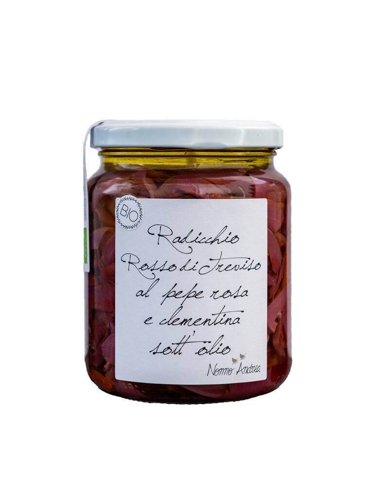 Nonno Andrea Radicchio Rosso di Treviso al pepe rosa e clementina - immagine 1 Nonno Andrea Radicchio Rosso di Treviso al pepe rosa e clementina - immagine 1