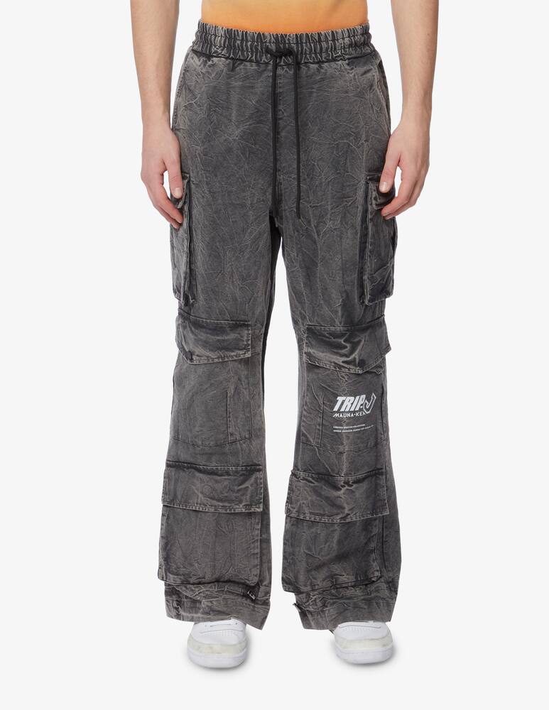 rinascente Mauna Kea Cargo pants stone washed - Black