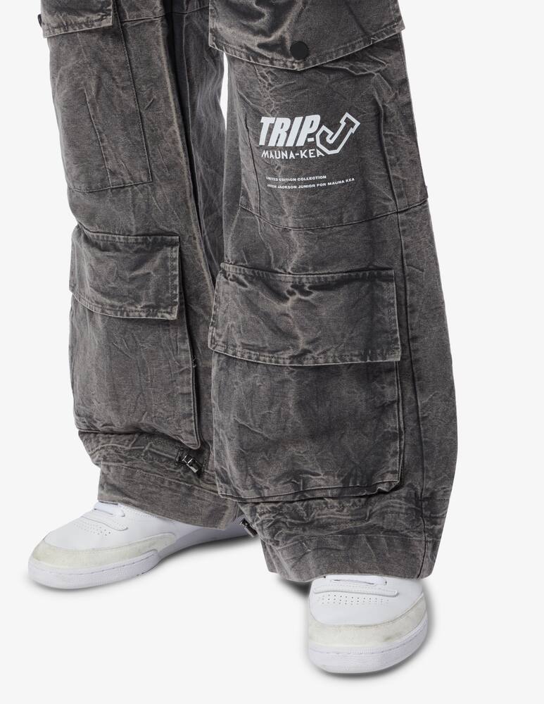 rinascente Mauna Kea Cargo pants stone washed - Black