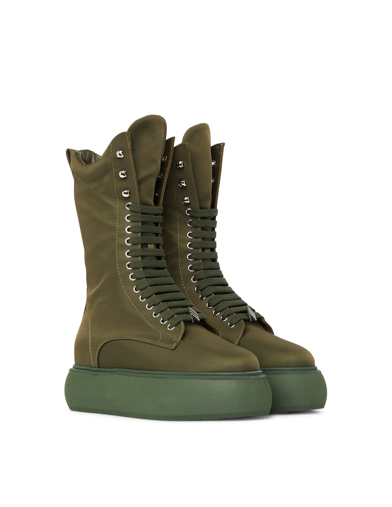 The Attico Anfibio Selene con flatform - oliva - immagine 3 The Attico Anfibio Selene con flatform - oliva - immagine 3