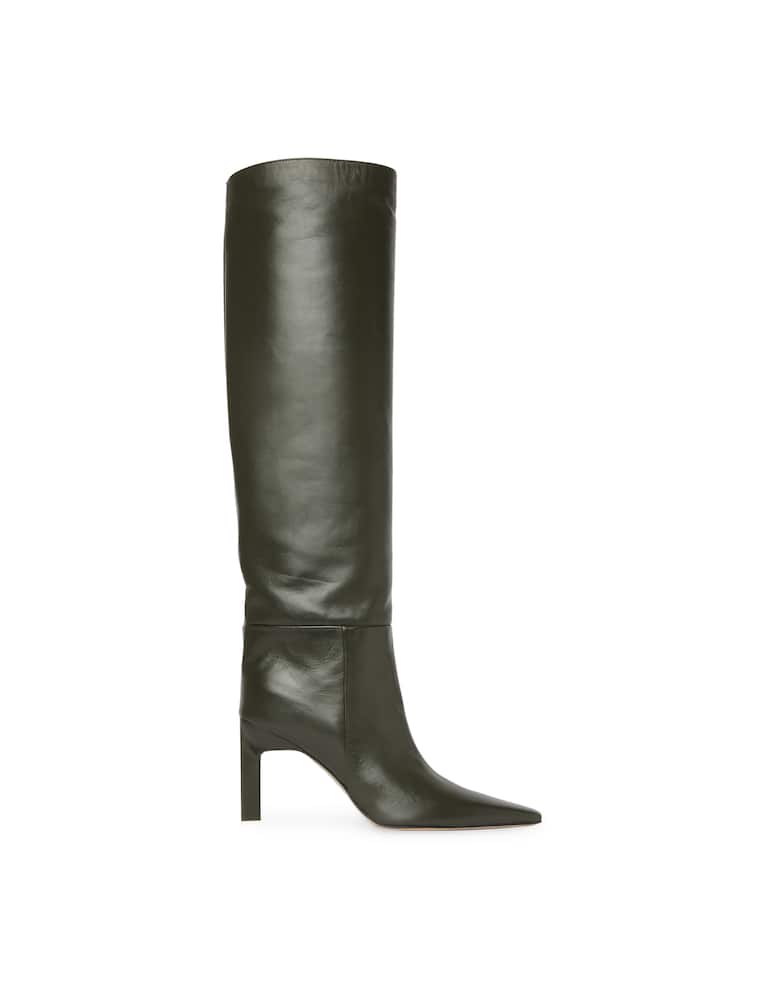 rinascente The Attico Stivali in pelle con tacco Vitto - nero