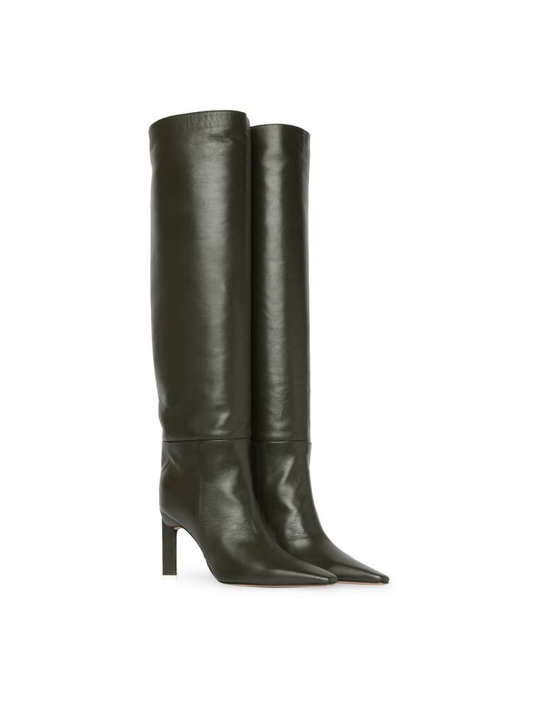 rinascente The Attico Stivali in pelle con tacco Vitto - nero