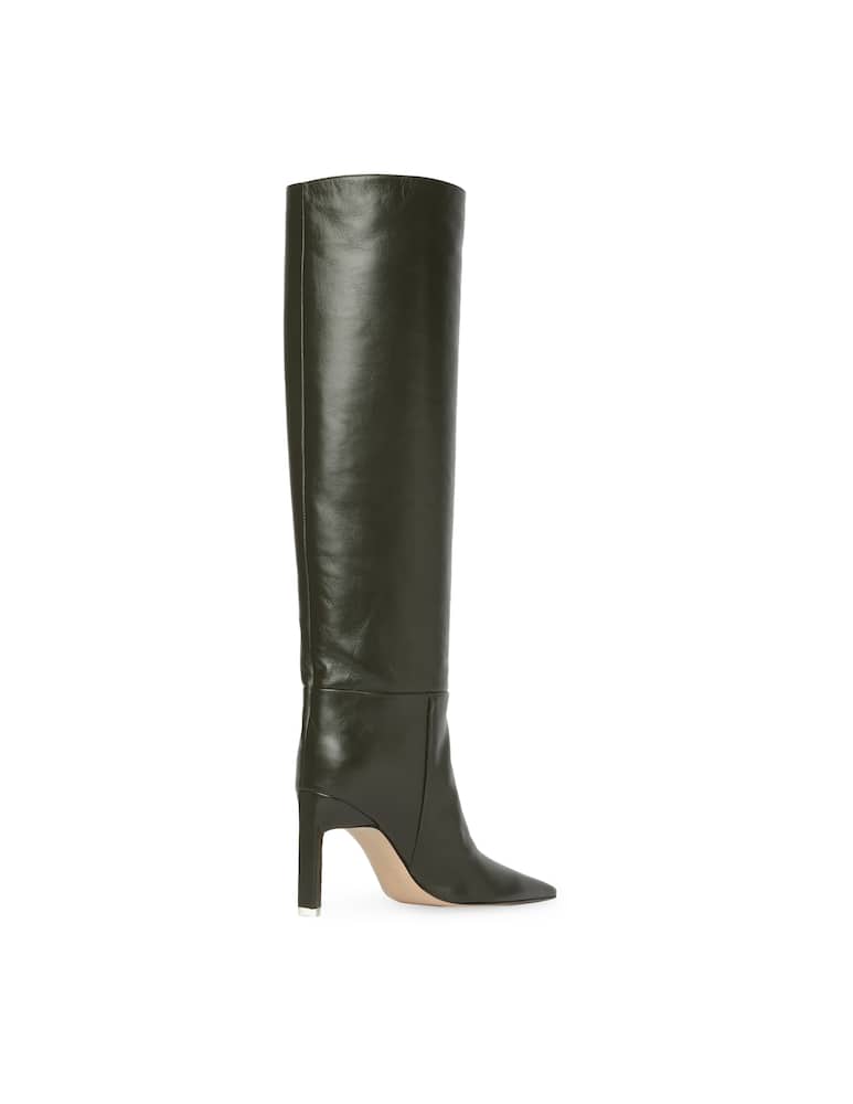 rinascente The Attico Stivali in pelle con tacco Vitto - nero
