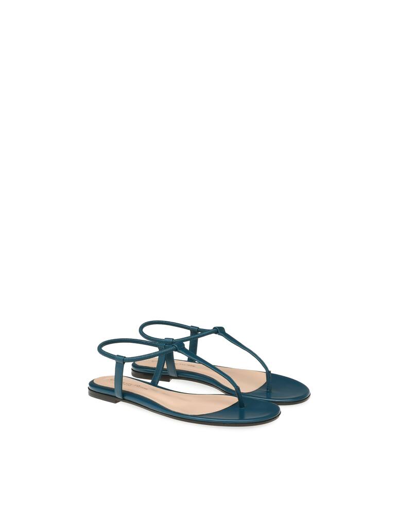 rinascente Gianvito Rossi Jaey flat sandals - teal