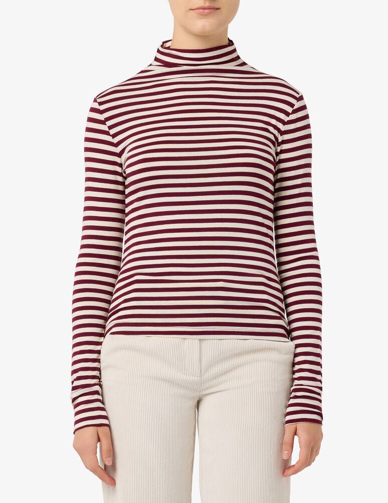 rinascente EMME Striped jersey turtleneck