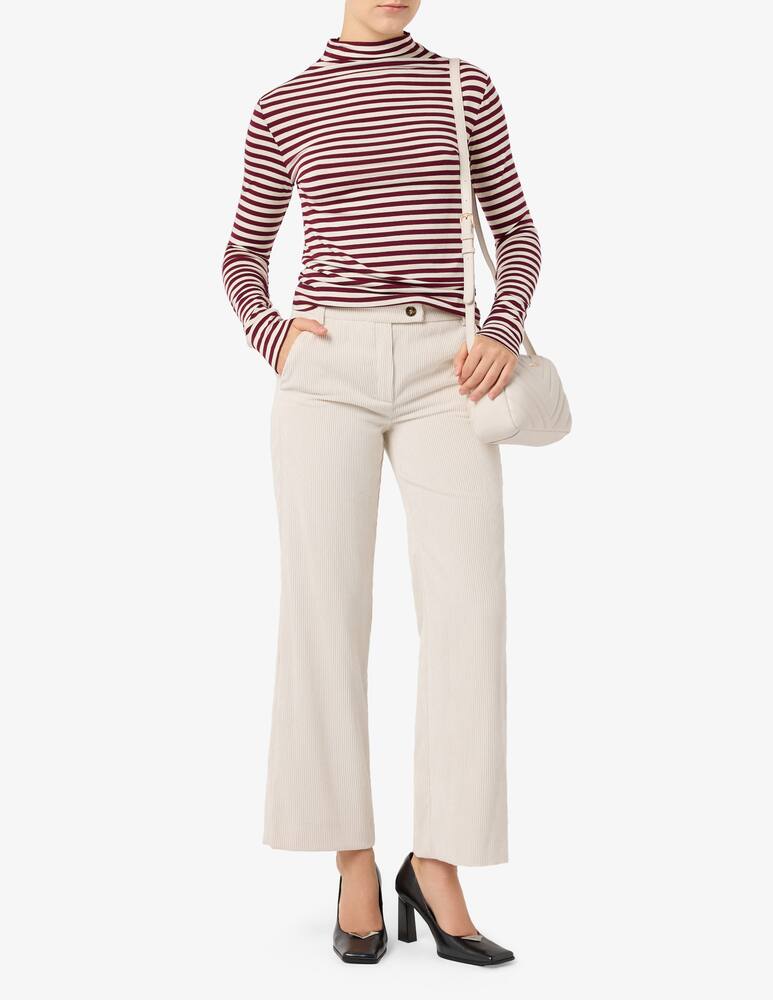 rinascente EMME Striped jersey turtleneck