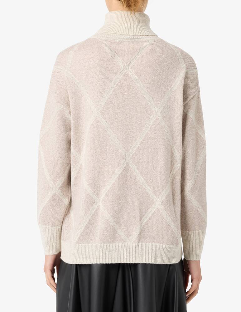 rinascente EMME Argyle turtleneck jumper