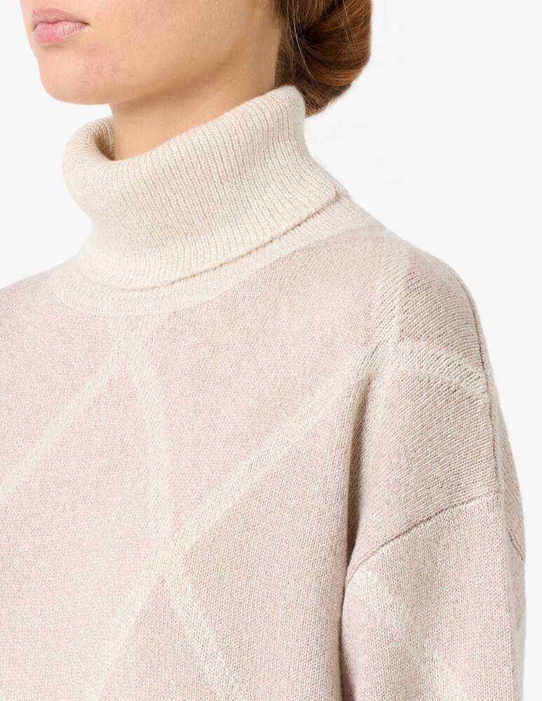 rinascente EMME Argyle turtleneck jumper