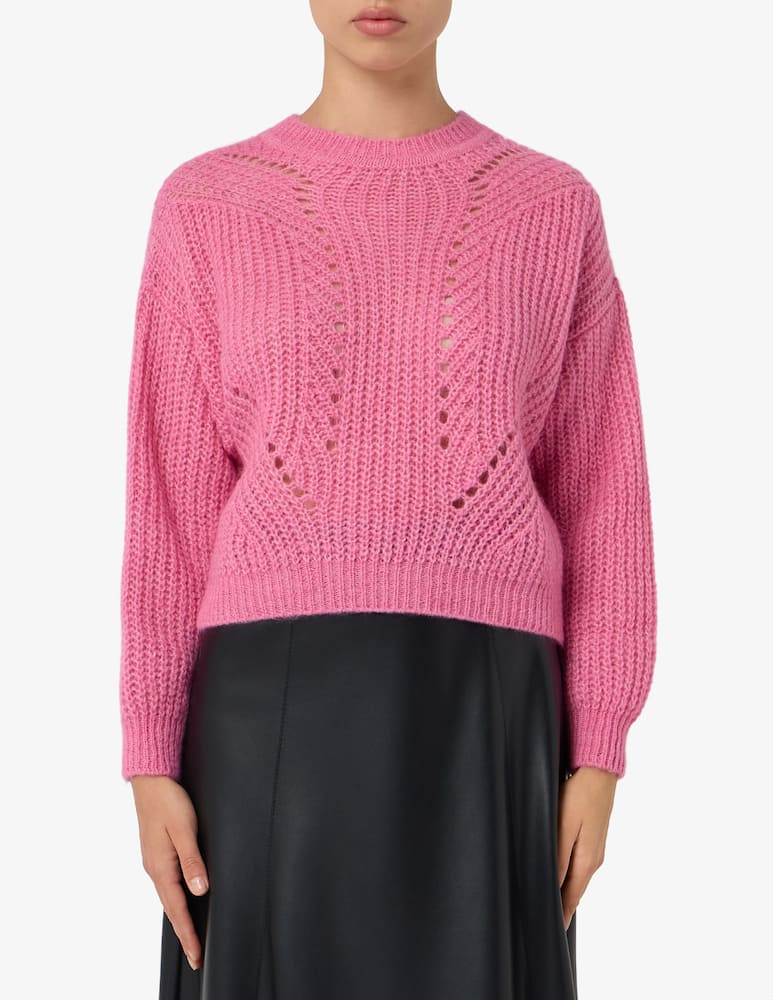 rinascente EMME Milord cropped alpaca jumper