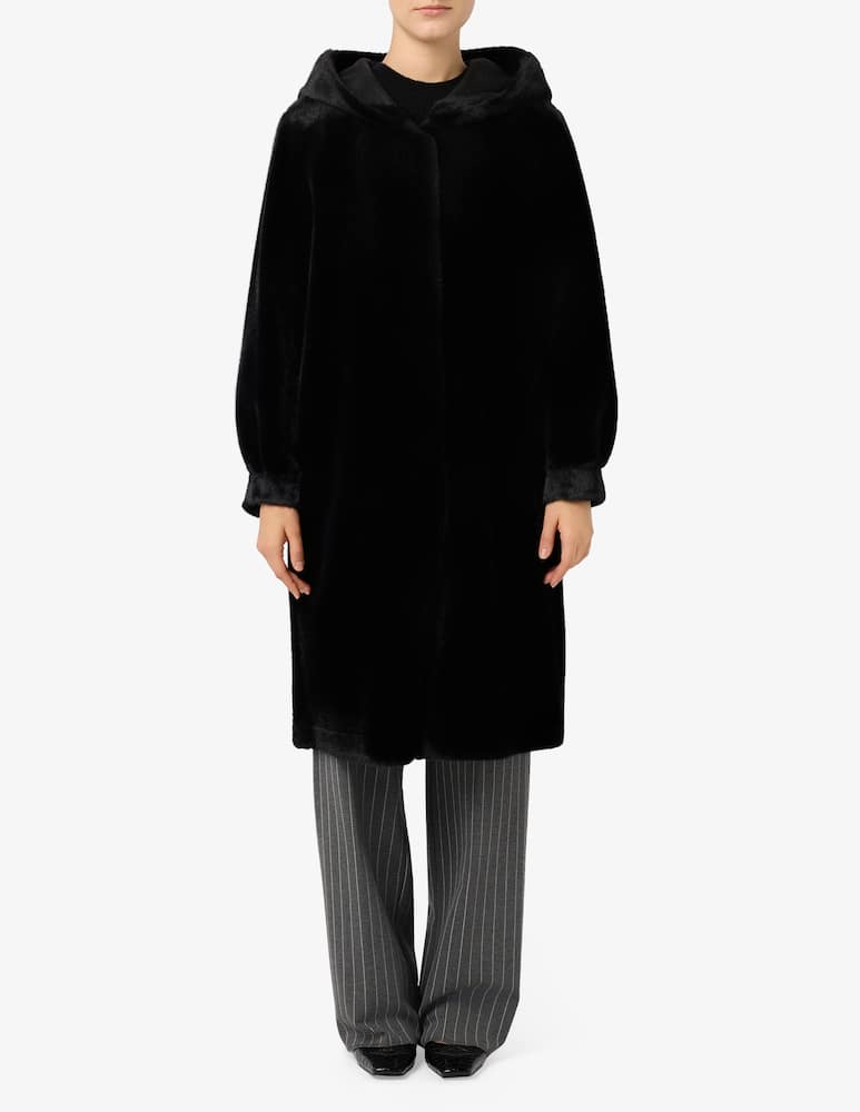 rinascente EMME Cappotto in finta pelliccia Calotta