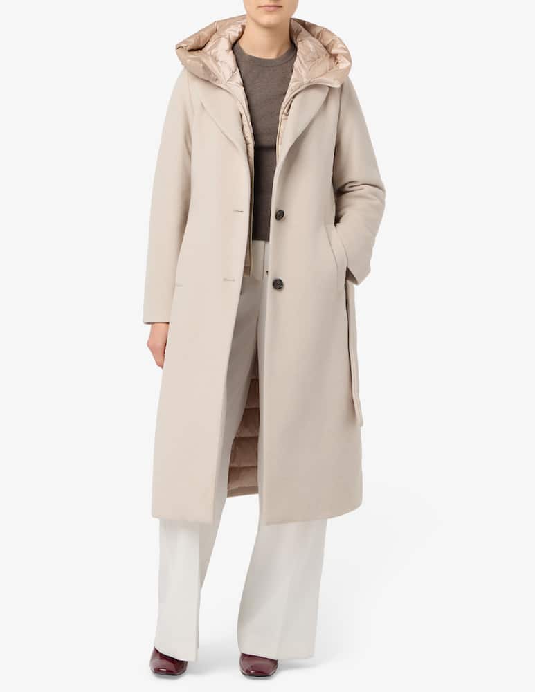 rinascente EMME Cappotto lungo con cappuccio Desiderio