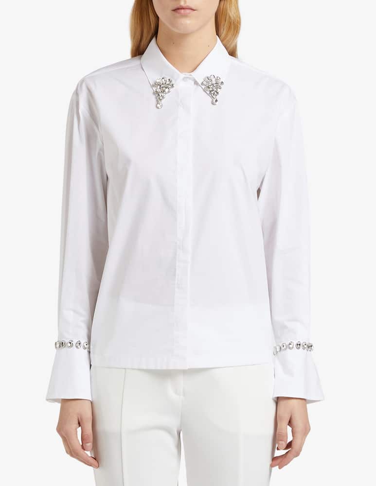 rinascente iBlues Embellished collar shirt