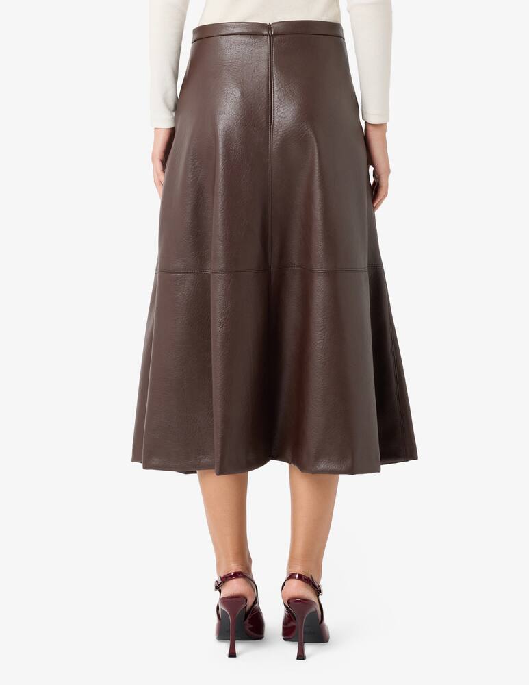 rinascente iBlues Piave ruota faux leather skirt