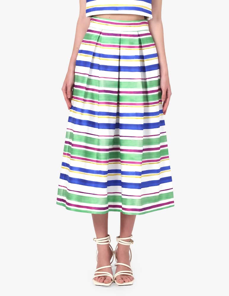 rinascente EMME Imprint stripe skirt