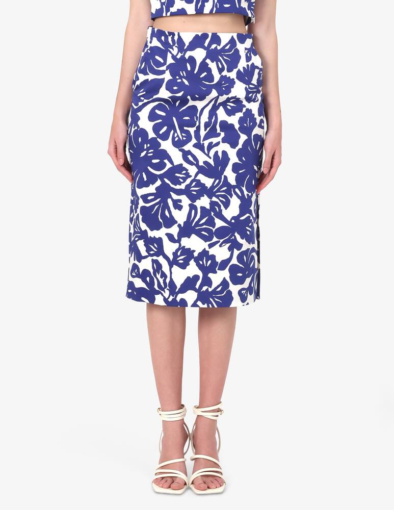 rinascente EMME Calcio floral midi skirt