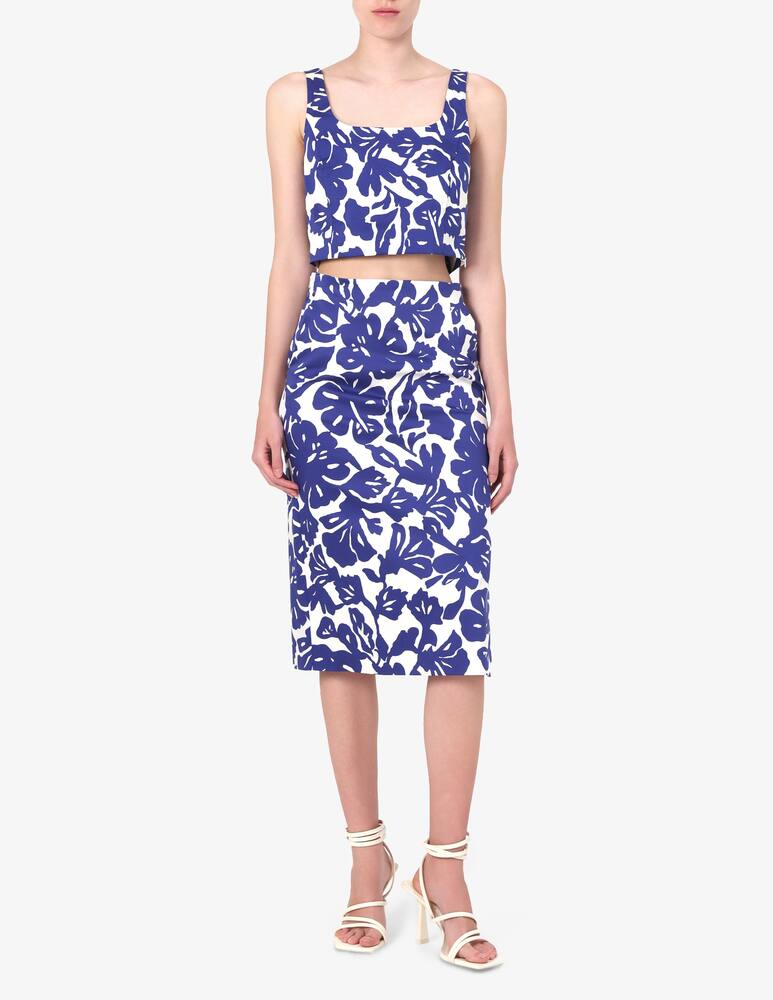rinascente EMME Calcio floral midi skirt