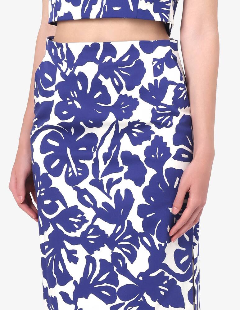 rinascente EMME Calcio floral midi skirt