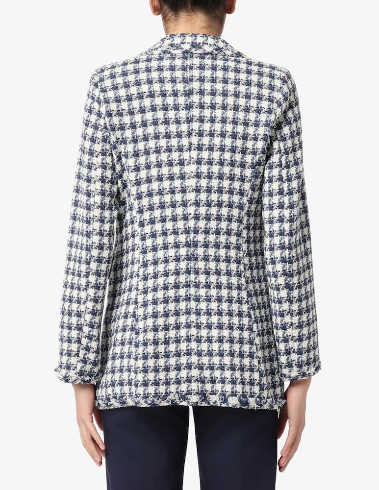 rinascente EMME Houndstooth tweed blazer