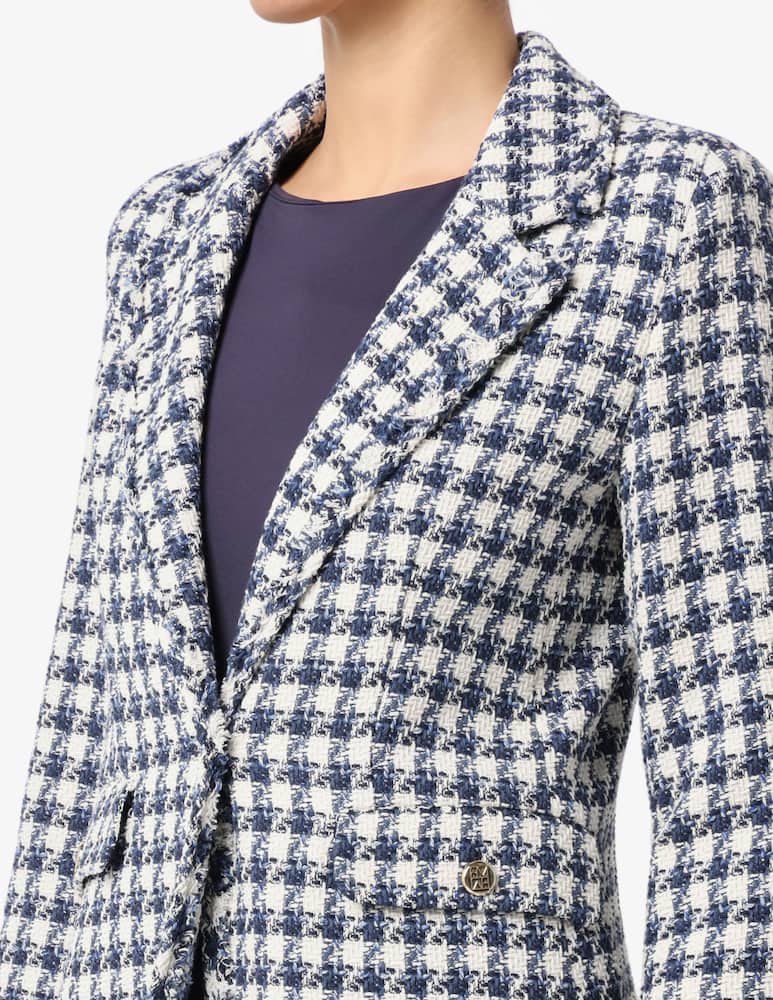 rinascente EMME Houndstooth tweed blazer