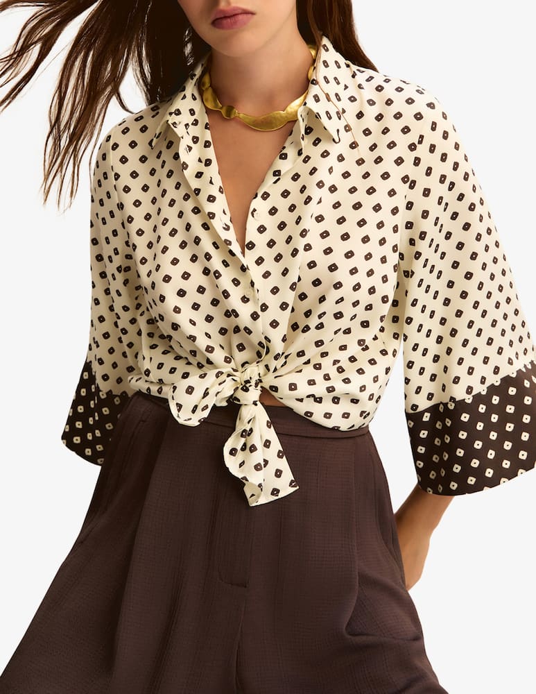 rinascente EMME Ttie-front shirt