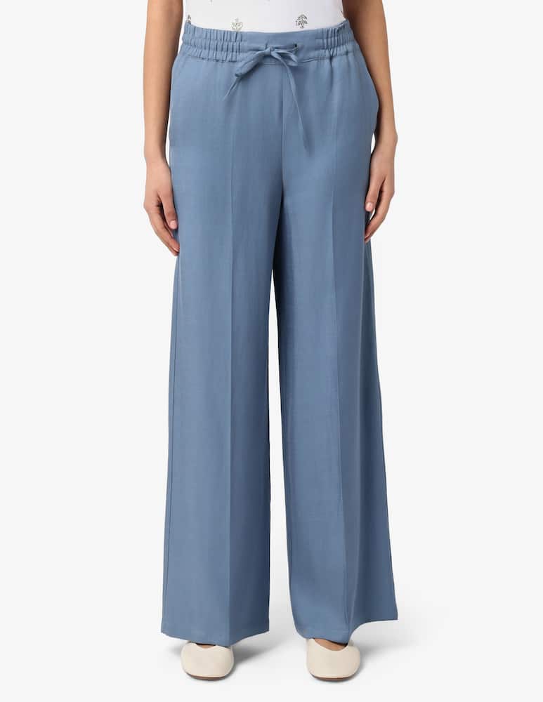 EMME Pantaloni ampi in lino EMMPACCHE - immagine 1 EMME Pantaloni ampi in lino EMMPACCHE - immagine 1