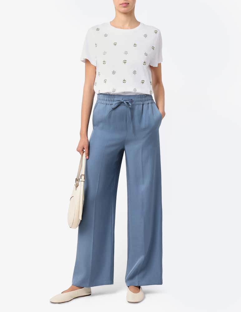 rinascente EMME Wide leg linen trousers