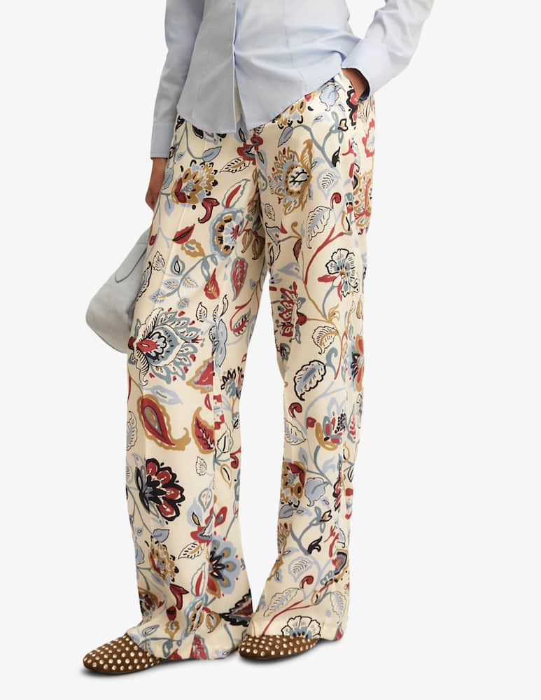 rinascente EMME Floral twill trousers