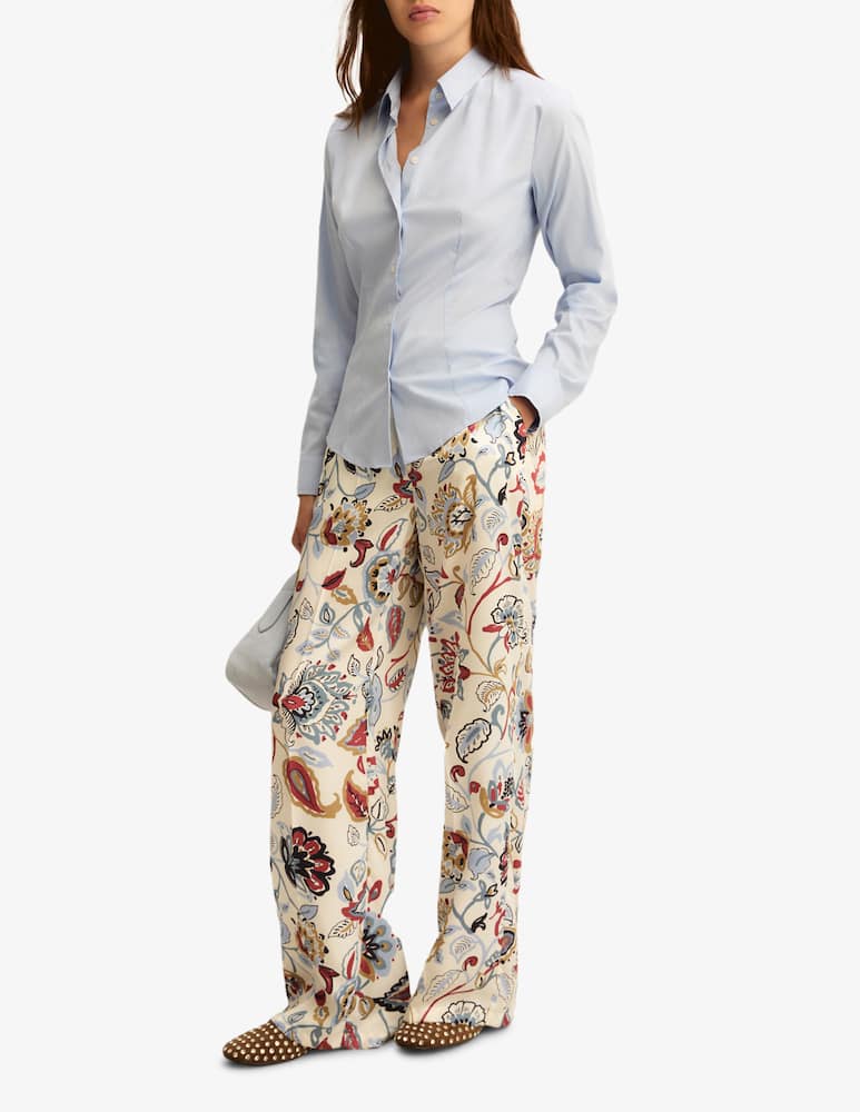 EMME Pantaloni in twill con elastico sul retro EMMBAOBAB - immagine 2 EMME Pantaloni in twill con elastico sul retro EMMBAOBAB - immagine 2
