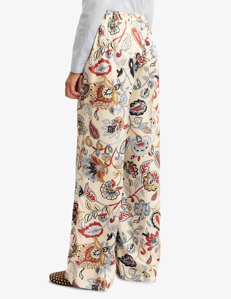 rinascente EMME Floral twill trousers