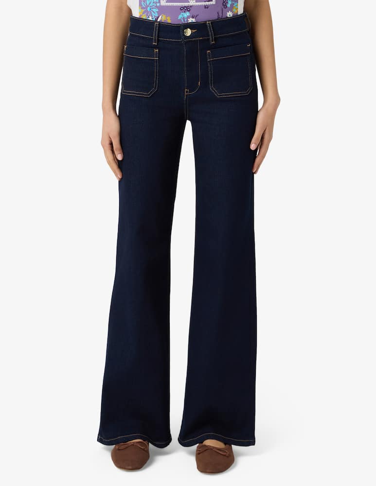 EMME Jeans a zampa con tasche frontali EMMWIDEFLARE - immagine 1 EMME Jeans a zampa con tasche frontali EMMWIDEFLARE - immagine 1