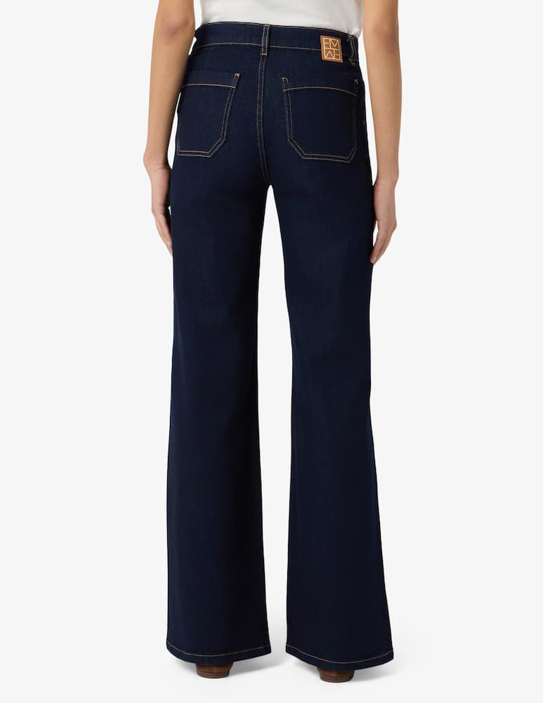 EMME Jeans a zampa con tasche frontali EMMWIDEFLARE - immagine 3 EMME Jeans a zampa con tasche frontali EMMWIDEFLARE - immagine 3