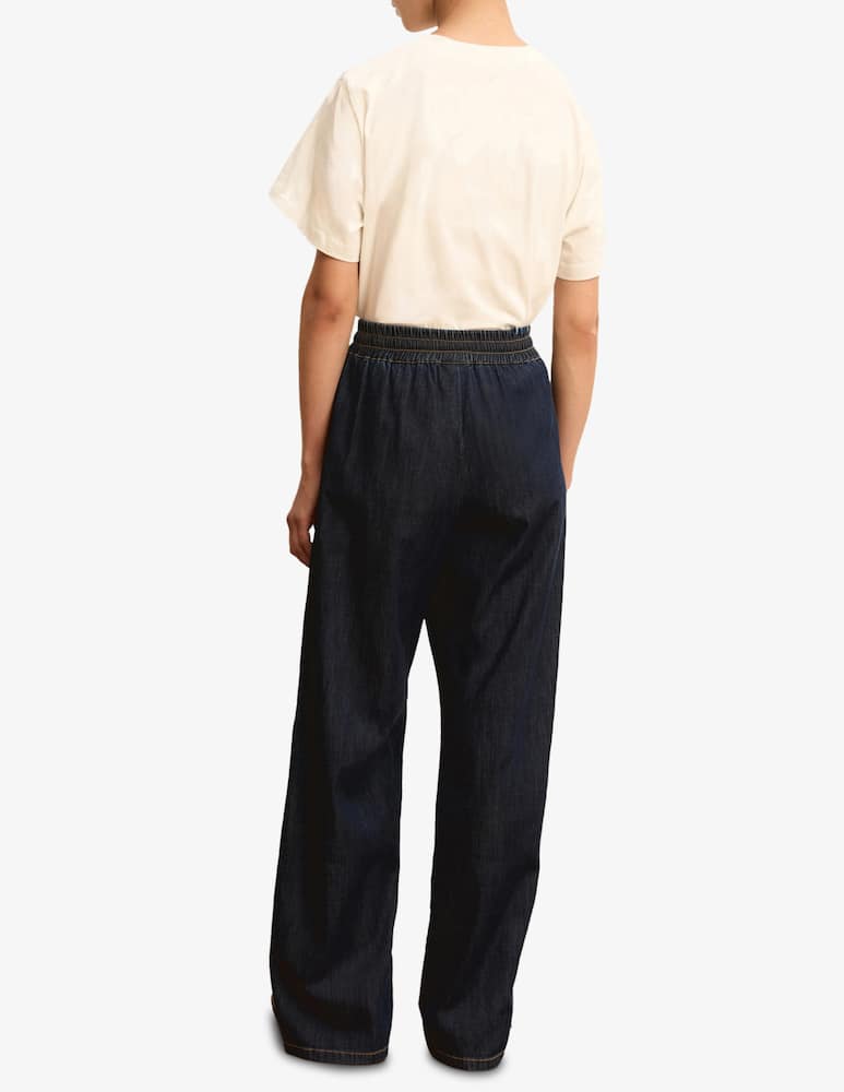 EMME Denim drawstring trousers EMMFINGERE - picture 3