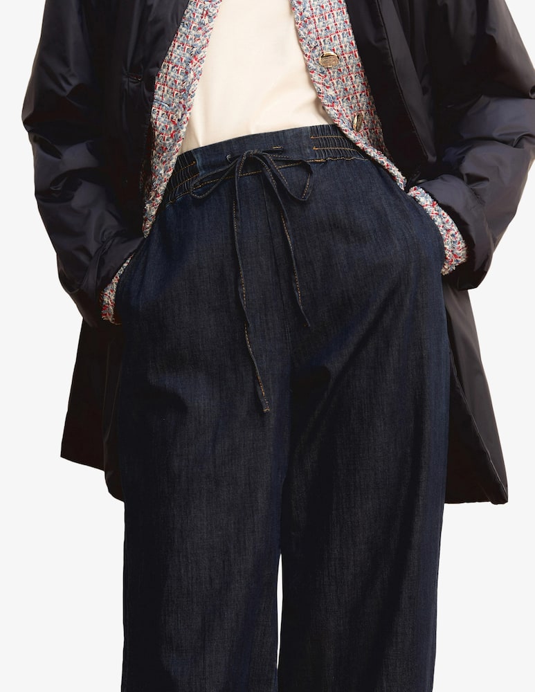 EMME Denim drawstring trousers EMMFINGERE - picture 4