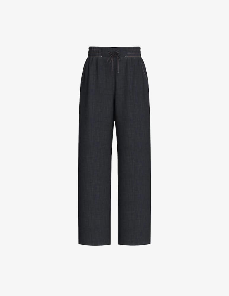 EMME Denim drawstring trousers EMMFINGERE - picture 5