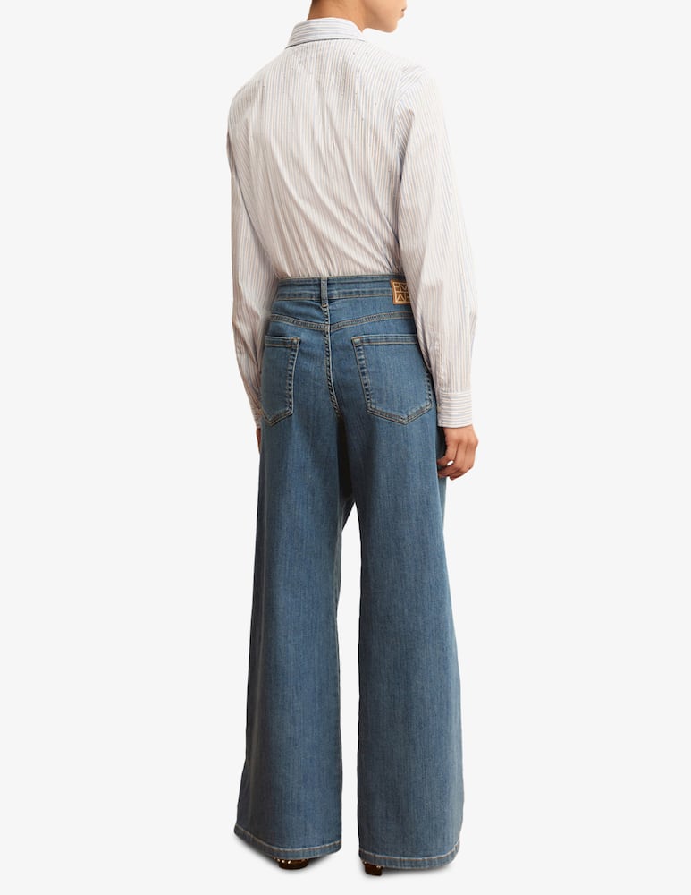 rinascente EMME Denim wide-leg trousers