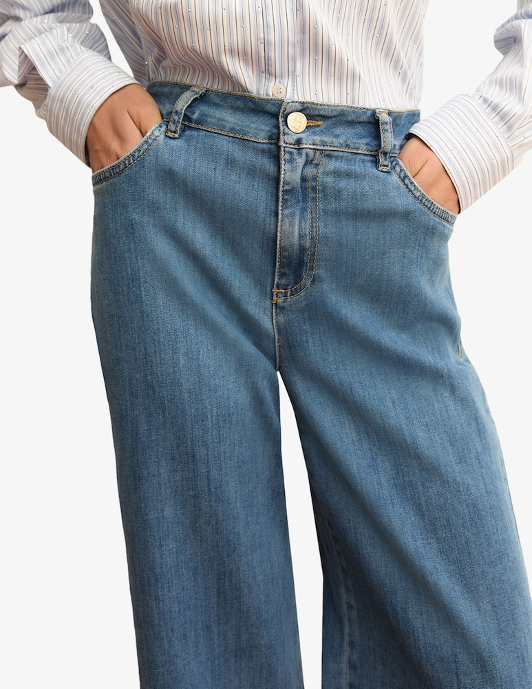 rinascente EMME Denim wide-leg trousers