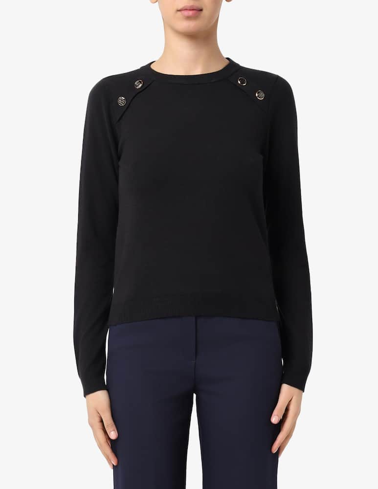 rinascente EMME Maglia girocollo con bottoni