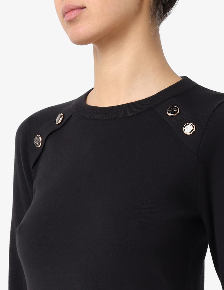 rinascente EMME Maglia girocollo con bottoni